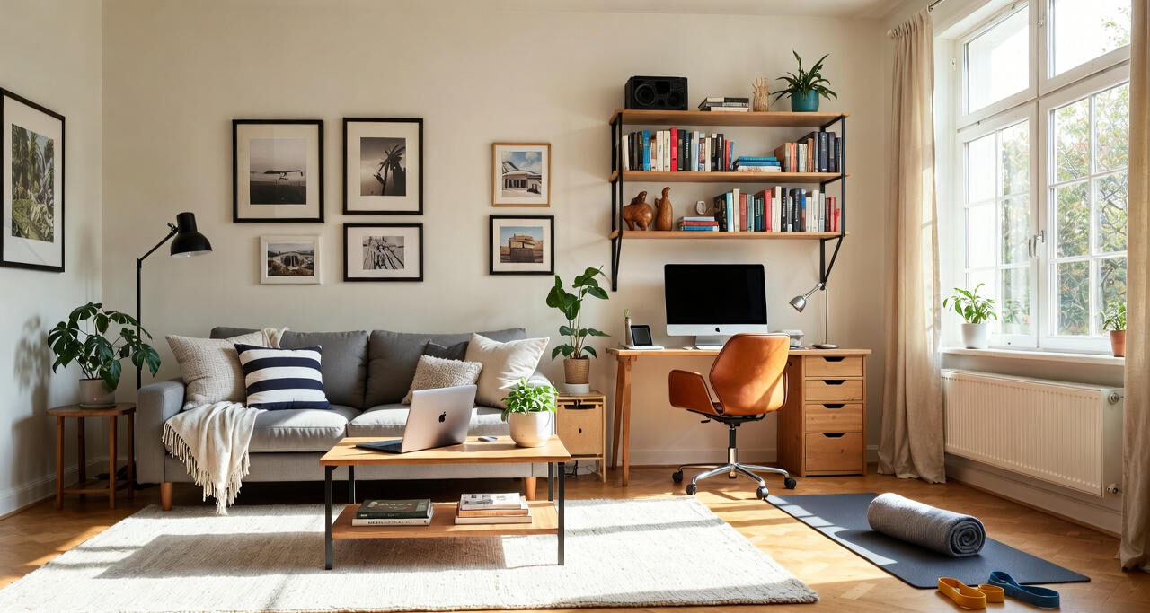 Integrated home-health routines supporting balanced professional lifestyles