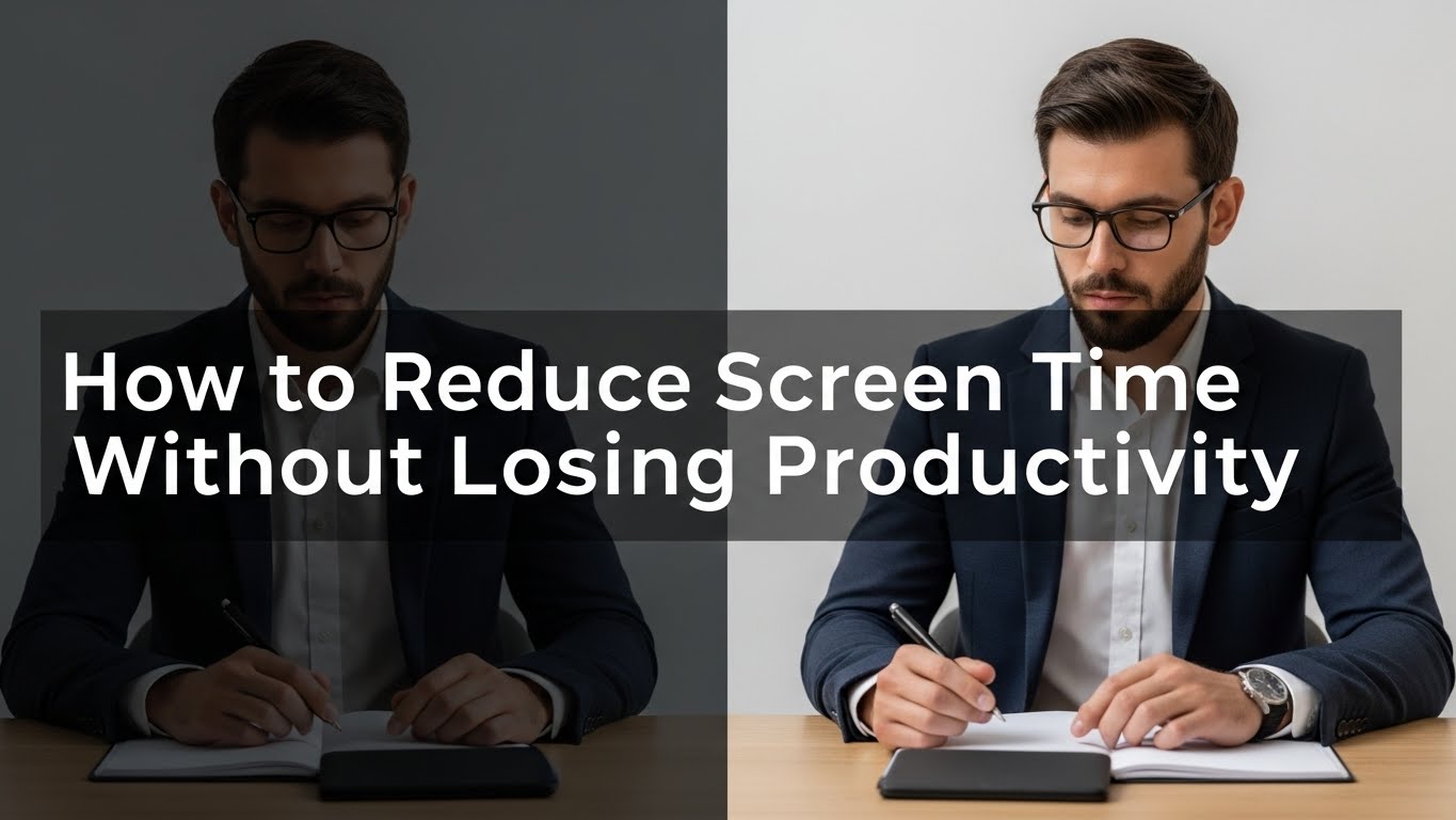 How to Reduce Screen Time Without Losing Productivity