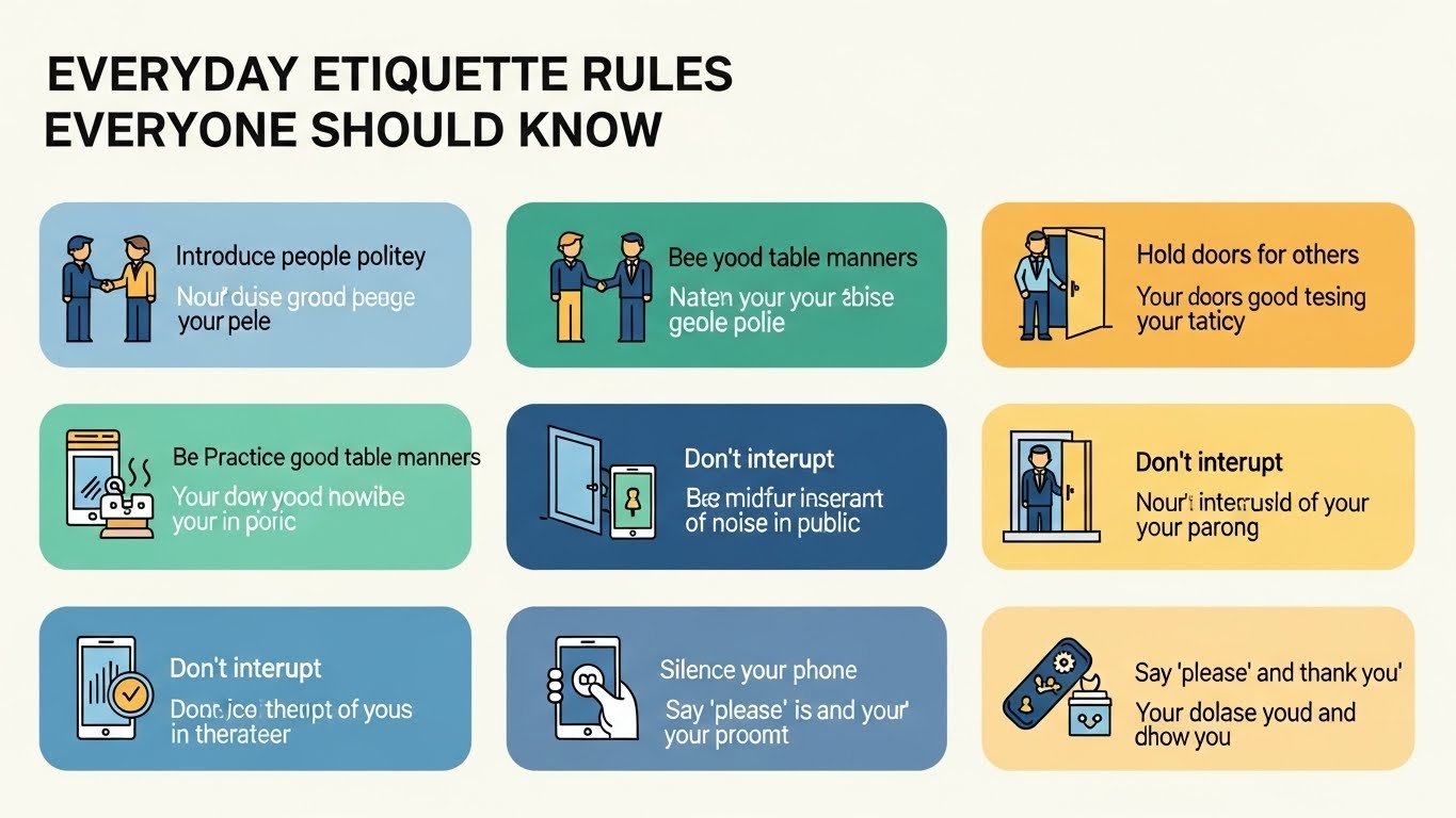Everyday Etiquette Rules Everyone Should Know