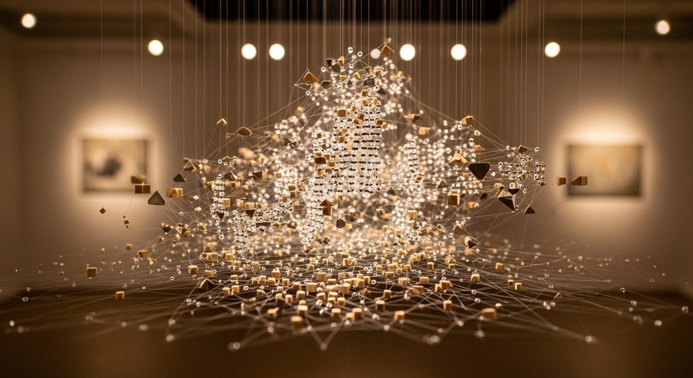 How Invisible Thread Art Creates Floating Visual Illusions