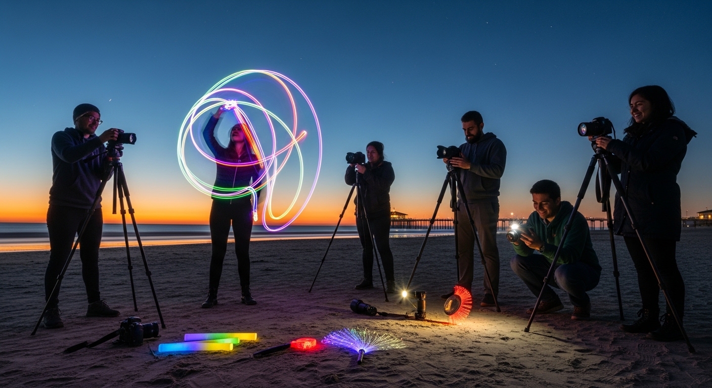 Growing Interest in Light Painting Photography Among Creators