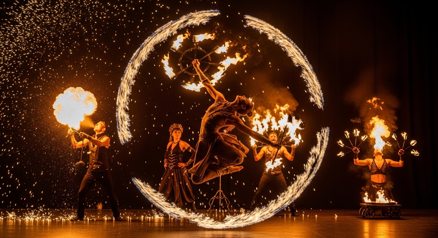 How Fire Performance Combines Dance Art and Extreme Skills