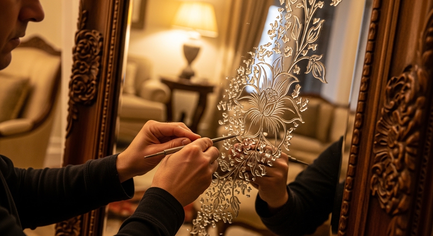 Growing Interest in Mirror Carving for Decorative Home Designs