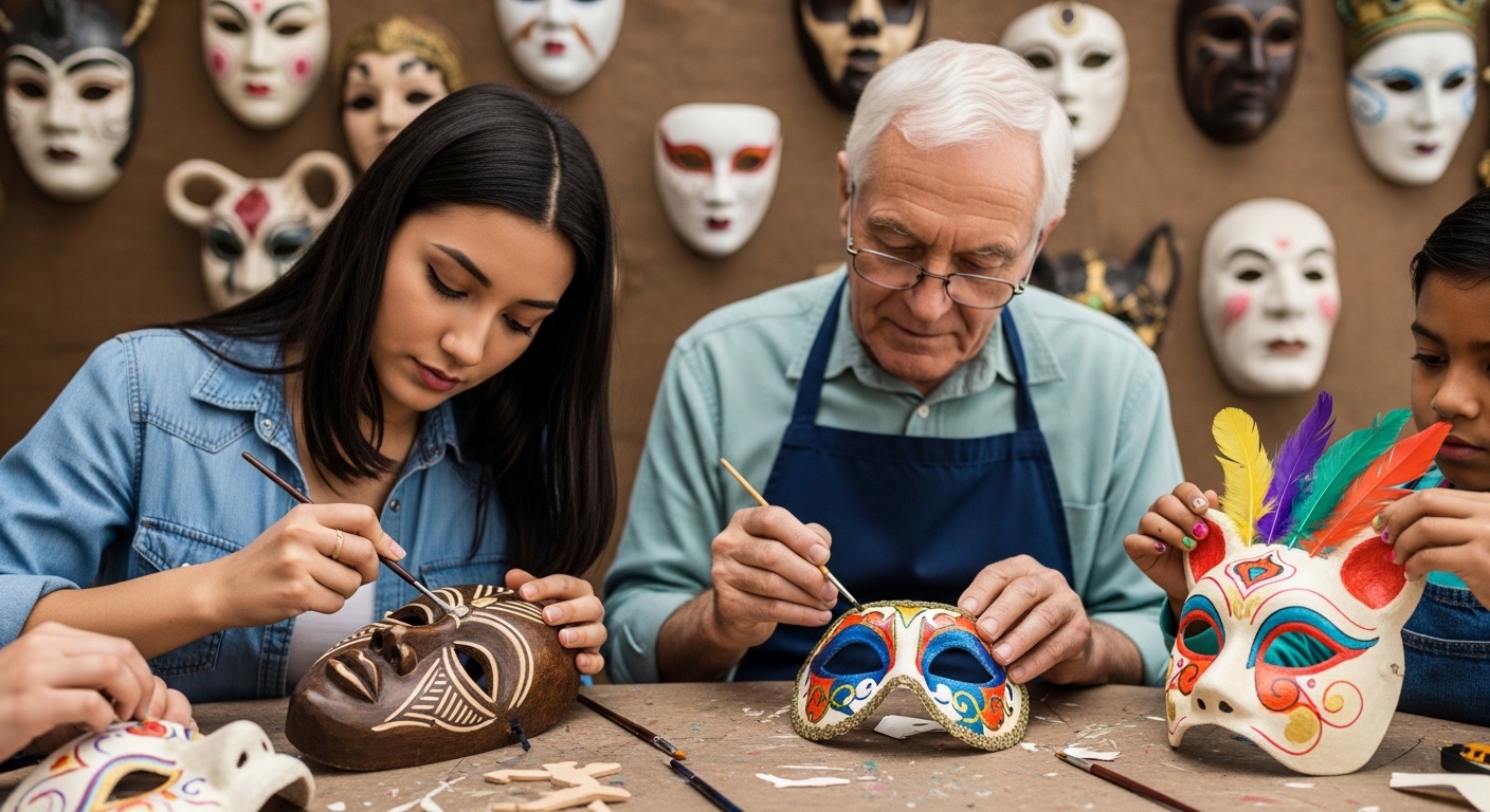 Growing Interest in Traditional Mask Making Across Cultures