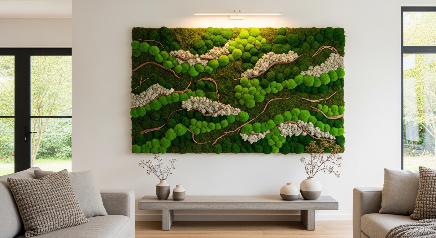 Growing Popularity of Moss Art in Interior Decoration Trends