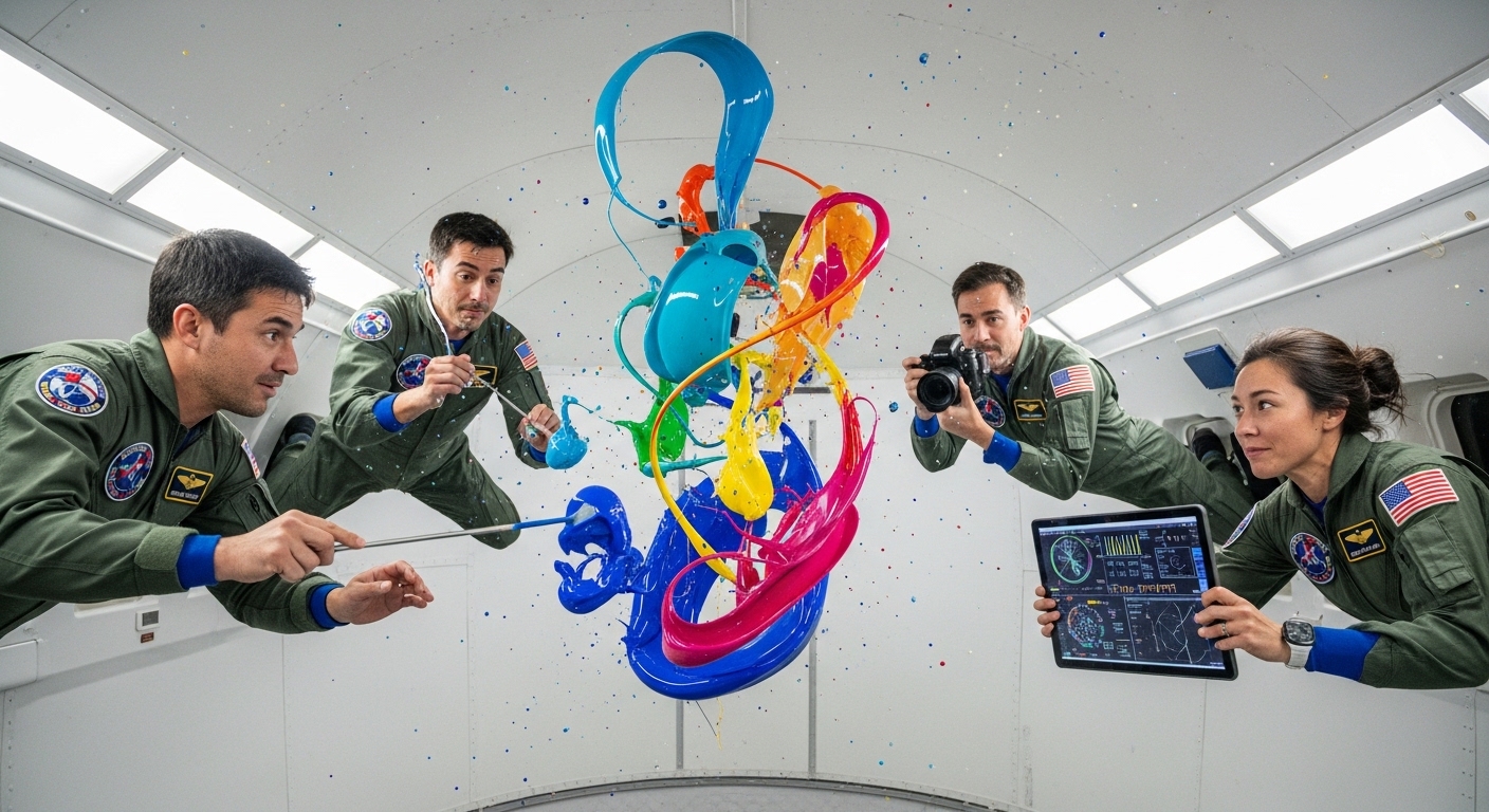 How Zero Gravity Art Experiments Are Pushing Creative Boundaries