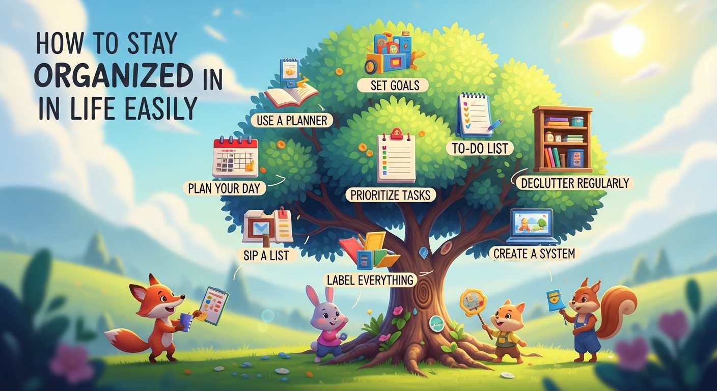 How to Stay Organized in Life Easily