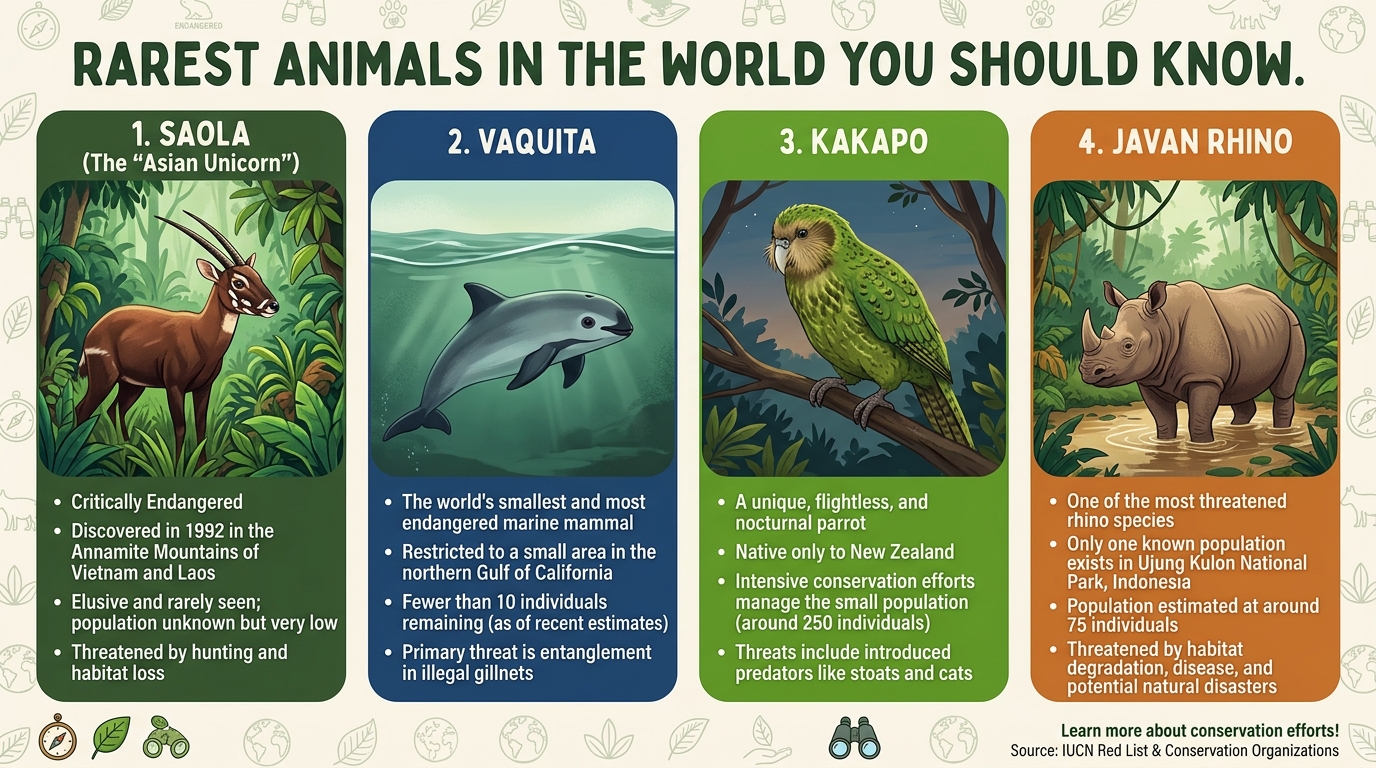 Rarest Animals in the World You Should Know